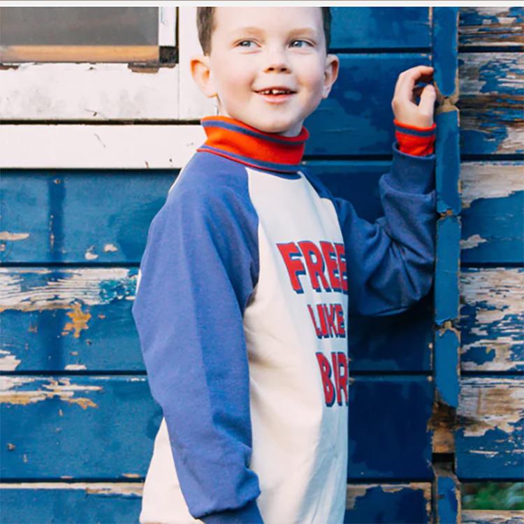CarlijnQ カーラインク Free like a bird - raglan sweater with print