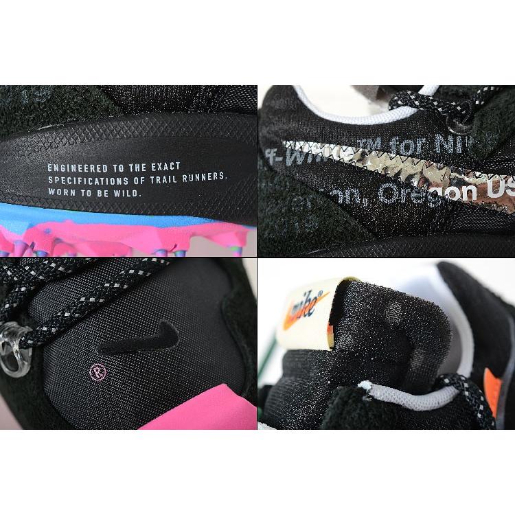 OFF WHITE X NIKE W NIKE ZOOM TERRA KIGER 5 /OW オフホワイト X ナイキ ウィメンズ ズーム テラ カイガー 5 /OW ブラック×メタリックシルバー×ピンク メンズの画像