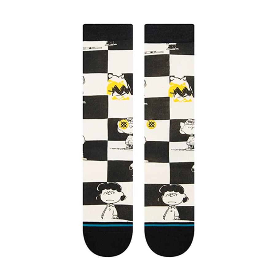 STANCE Socks CHECKED スタンス ソックス チェック ブラック ホワイト 黒 白 スヌーピー ユニセックス メンズ レディース 靴下 ストリート スケーター スケート｜eco-styles-honey｜02