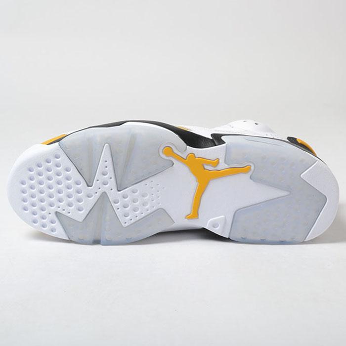 NIKE エアジョーダン6 ホワイト/イエロー/ブラック 28cm NIKE AIR JORDAN 6 RETRO WHITE/YELLOW OCHRE-BLACK 28cm