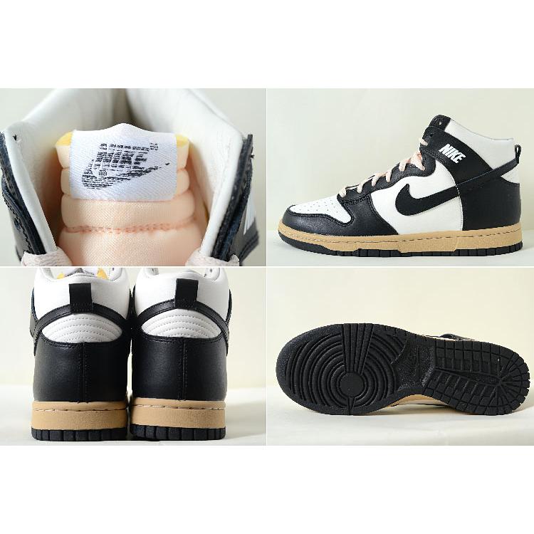 WMNS NIKE DUNK HIGH SE ウィメンズ ナイキ ダンク ハイ SE ブラック×ホワイト  黒x白 メンズ スニーカー dz4732-133｜eco-styles-honey｜02