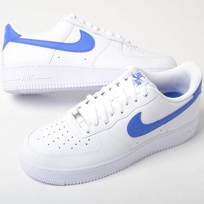 Nike ナイキ エア フォース 1'07L V8 ホワイトブルー NIKE AIR FORCE 1 '07 ナイキ エア フォース ワン メンズ