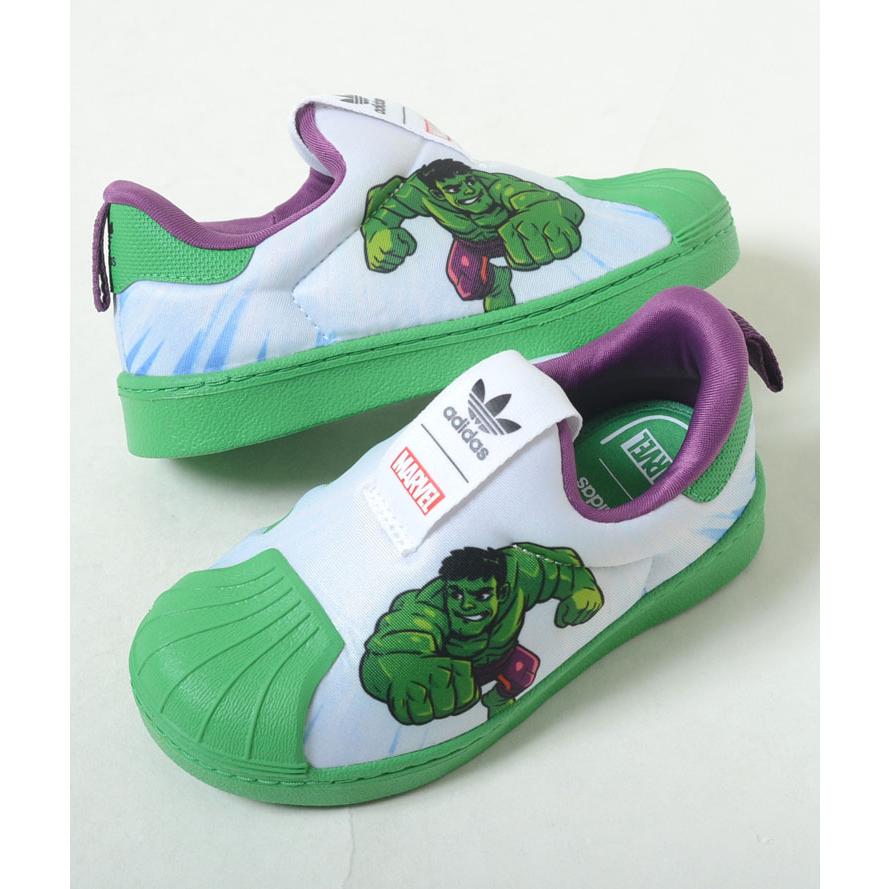12cm 16 5cm Adidas Sst 360 I アディダス スーパースター 360 I マーベルアベンチャーズ ハルク ホワイト グリーン ベビー Baby キッズ Kids スニーカー Fy2509 Honey 通販 Yahoo ショッピング