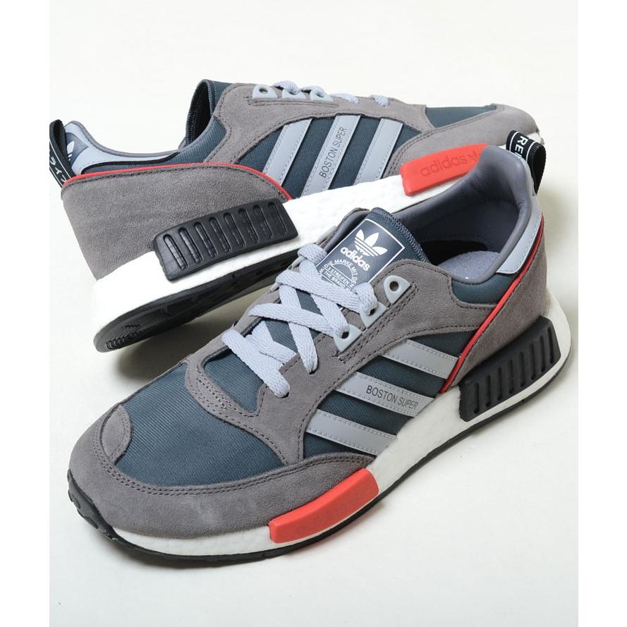 Adidas Bostonsuperxr1 アディダス ボストンスーパー グレー レッド メンズ スニーカー G G Honey 通販 Yahoo ショッピング