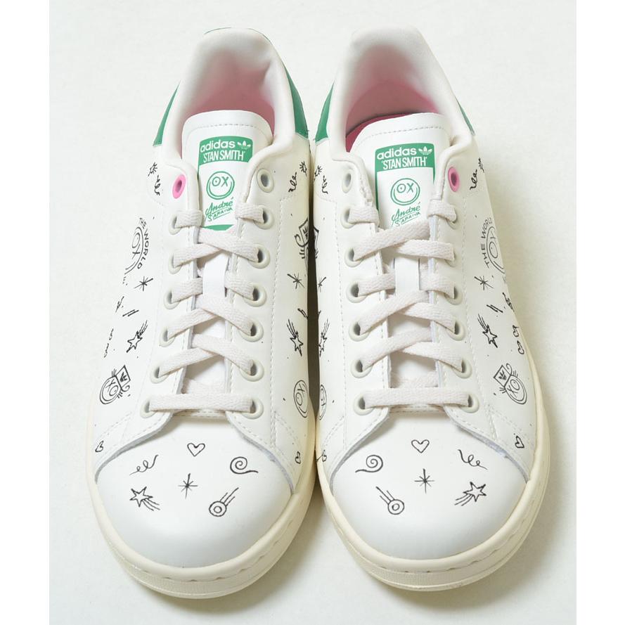 adidas STAN SMITH J アディダス スタンスミス J アンドレ サライヴァ クリーム ホワイト 白 レディース ジュニア スニーカー gy1786｜eco-styles-honey｜03