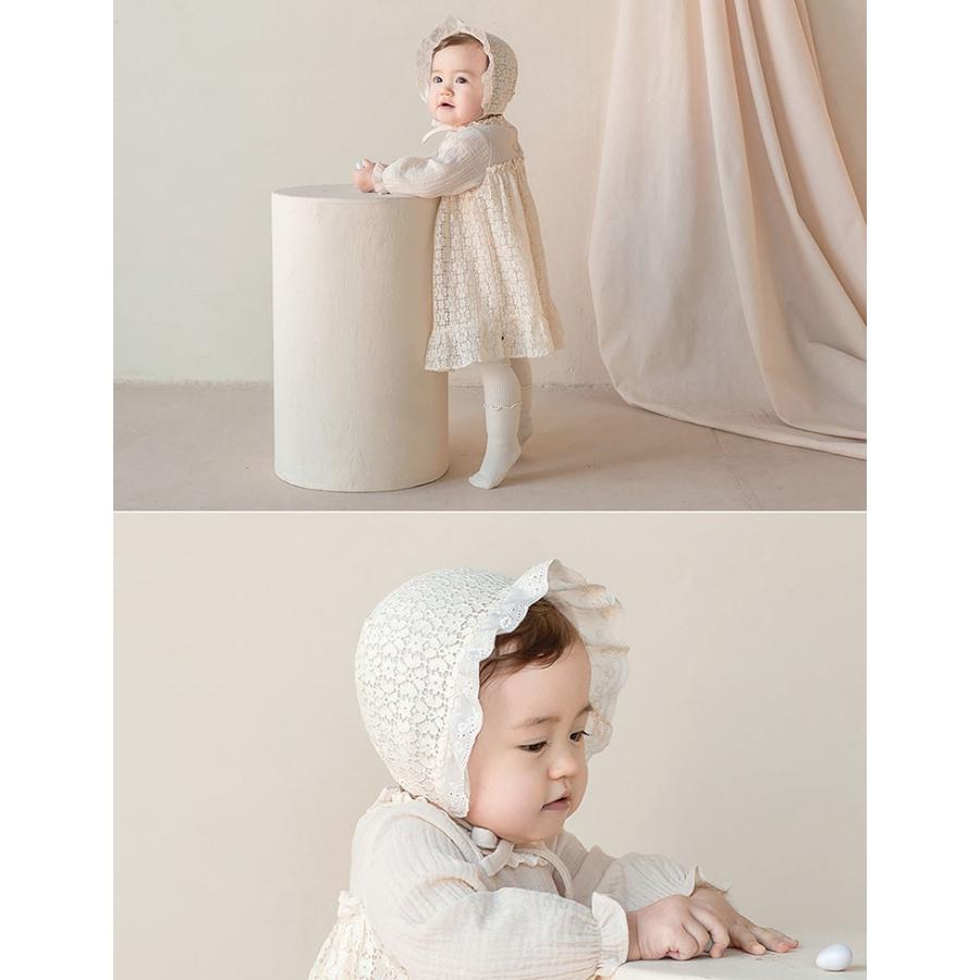 Baby Kids Bonnetベビークリームボネット 赤ちゃん 帽子 ベビー Judy シンプル