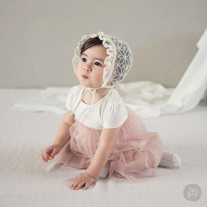 ボンネット HAPPY PRINCE Lunilla lace bonnet レース 帽子 ハット