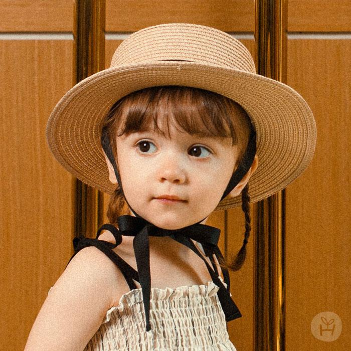 麦わら帽子 hat パナマ帽 ベビー キッズ 0歳 1歳 2歳 女の子