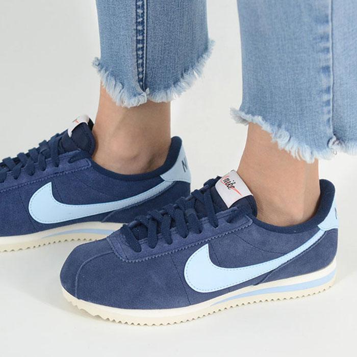 未使用品 NIKE ナイキ 27.5 クラシックコルテッツ ラックス ネイビー NIKE（ナイキ） W NIKE CORTEZ ウィメンズ コルテッツ レディース