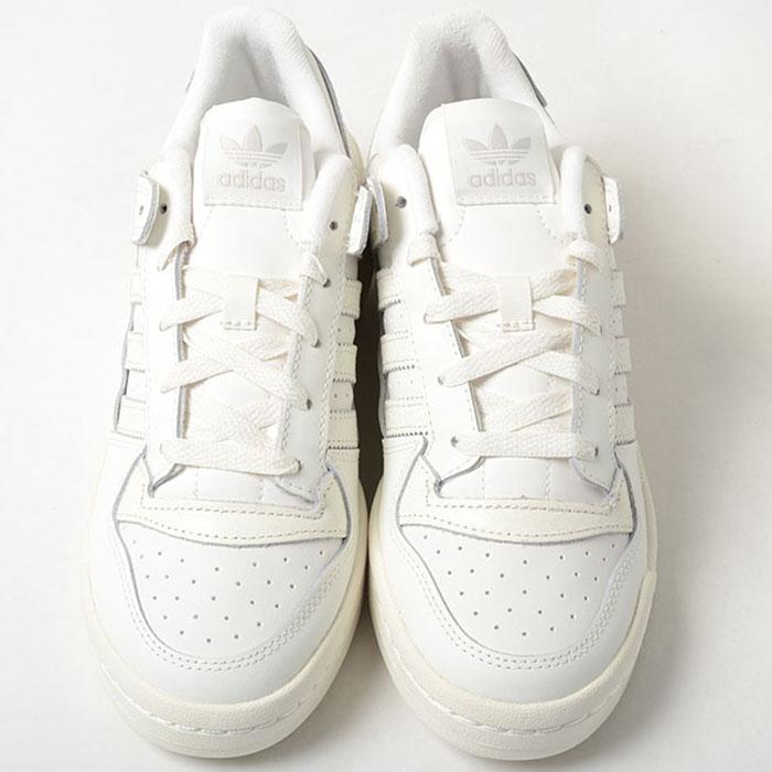 アディダス メンズ スニーカー Adidas Originals Forum Low - White/White/White adidas（アディダス） adidas FORUM LOW CL フォーラム ロー メンズ
