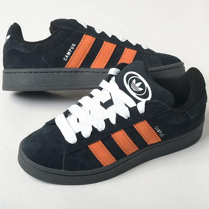 adidas ブラック/オレンジ スニーカー 収納バッグ付き 210.jpg