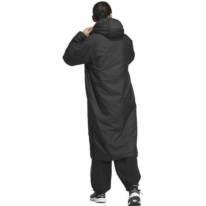 adidas（アディダス） ロング コート メンズ 秋冬用 ブラック jg8514