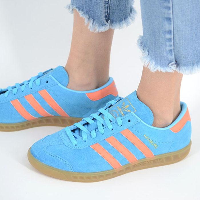 adidas（アディダス） adidas JAMBURG W ハンブルグ ウィメンズ レディース スニーカー ブルーオレンジ js0682 ...