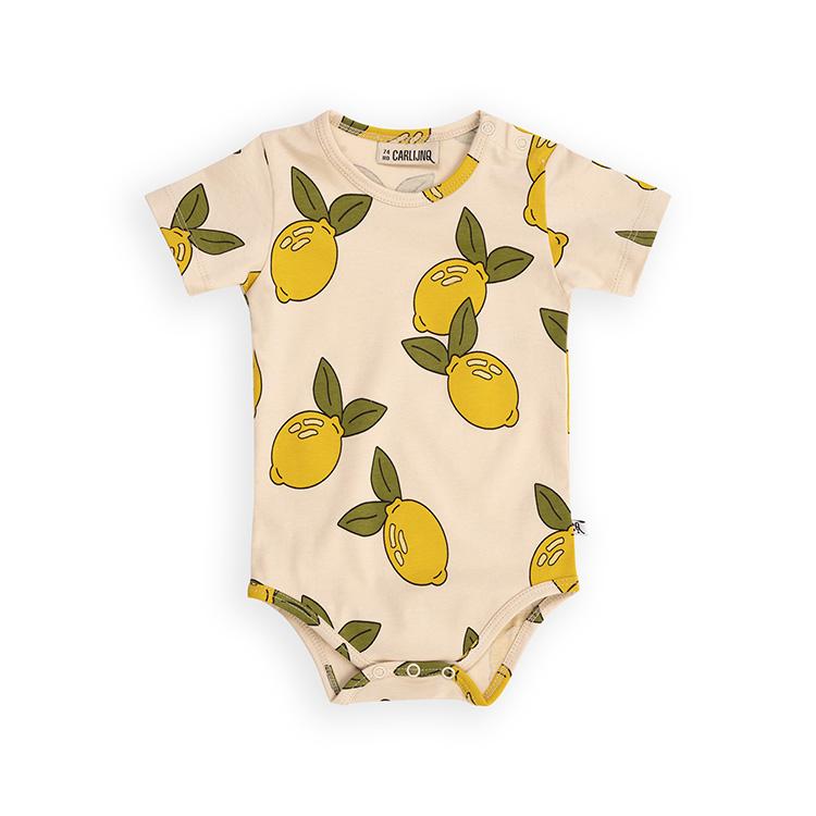 CarlijnQ カーラインク ロンパース Lemon - bodysuit short CarlijnQ カーラインク ロンパース Lemon - bodysuit short