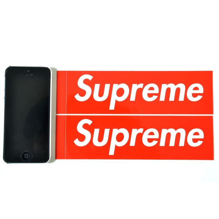 Supreme 2枚セット 定番☆Supreme シュプリーム ステッカー Supreme 2枚セット 定番☆Supreme シュプリーム ステッカー