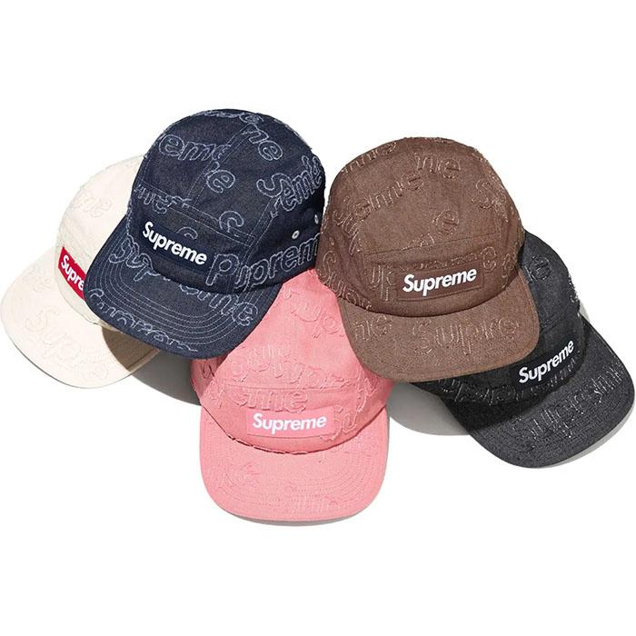 Supreme 【並行輸入品】Supreme Lasered Denim Camp Cap Supreme 【並行輸入品】Supreme Lasered Denim Camp Cap