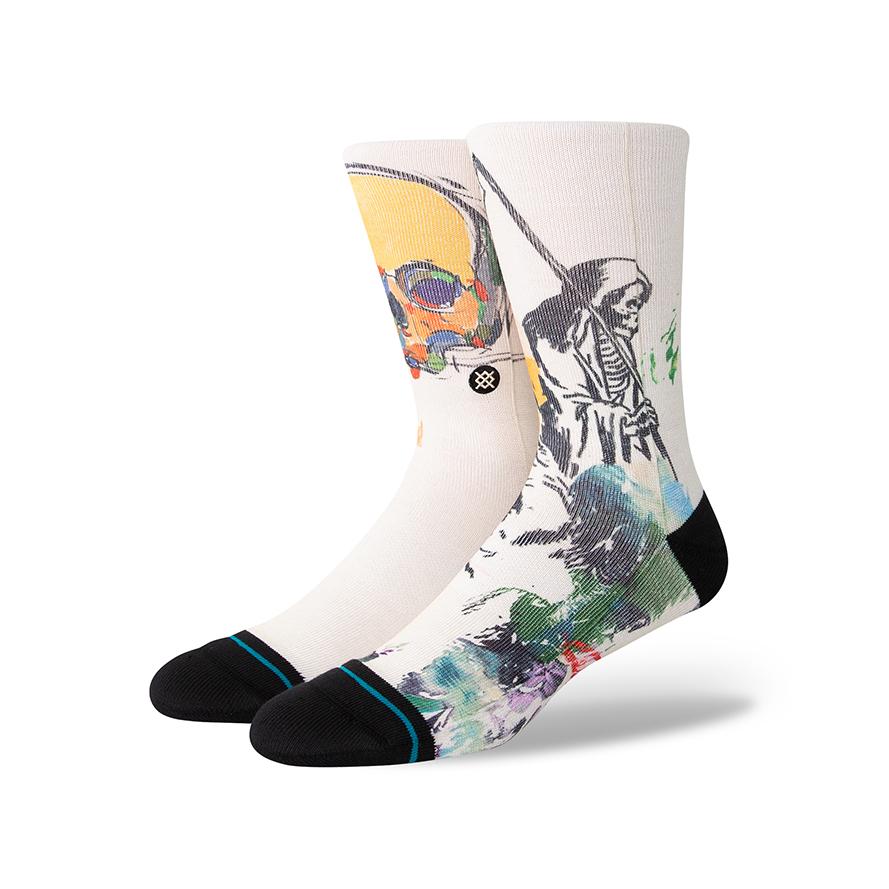 STANCE（スタンス） Socks ソックス SICKLE メンズ ビンテージホワイト