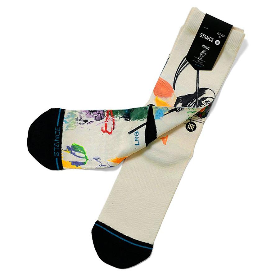 STANCE（スタンス） Socks ソックス SICKLE メンズ ビンテージホワイト