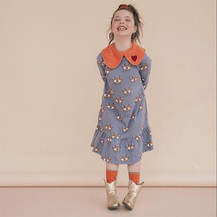 CarlijnQ カーラインク 靴下 ニーソックス heart eyes KIDS キッズ