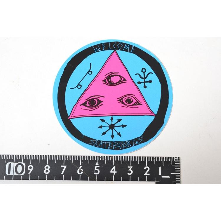 WELCOME SKATE BOARDS ウェルカム スケートボード ステッカー ブルー
