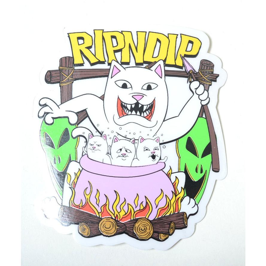 RIPNDIP（リップンディップ） RIPNDIP STICKER ステッカー CAT