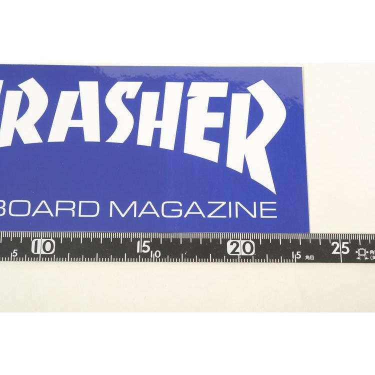 THRASHER STICKER スラッシャー ステッカー ブルー 大 : HONEY - 通販