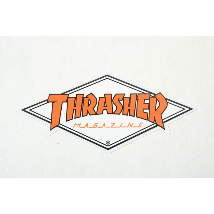 THRASHER STICKER スラッシャー ステッカー オレンジ×ホワイト