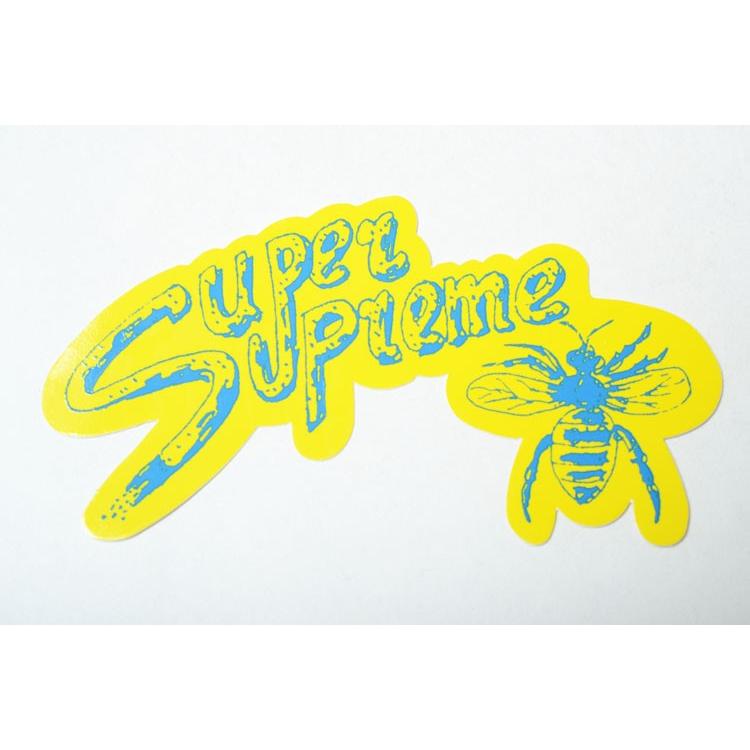 SUPREME Super Supreme Sticker ステッカー スーパー シュプリーム 人気カラーの 最安値挑戦！ イエロー