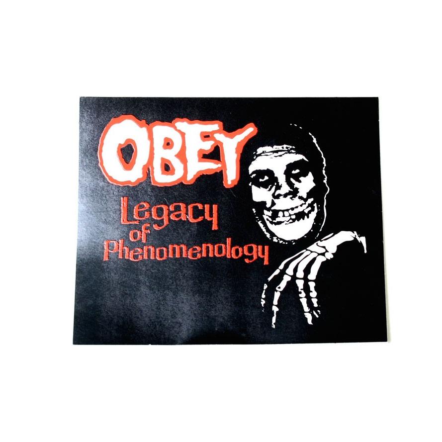 OBEY×MISFITS オベイ×ミスフィッツ ステッカー  Legacy of Phenomenology｜eco-styles-honey