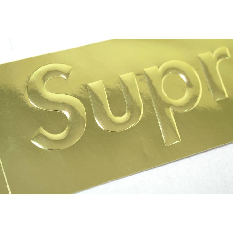 Supreme Embossed Metalick Gold Box Logo Sticker シュプリーム Supreme Embossed Metalick Gold Box Logo Sticker シュプリーム