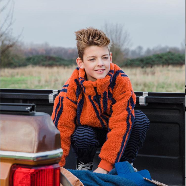 CarlijnQ カーラインクアウター jacket 86/92 CarlijnQ カーラインク アウター ジャケット stripe koi - bomber kids