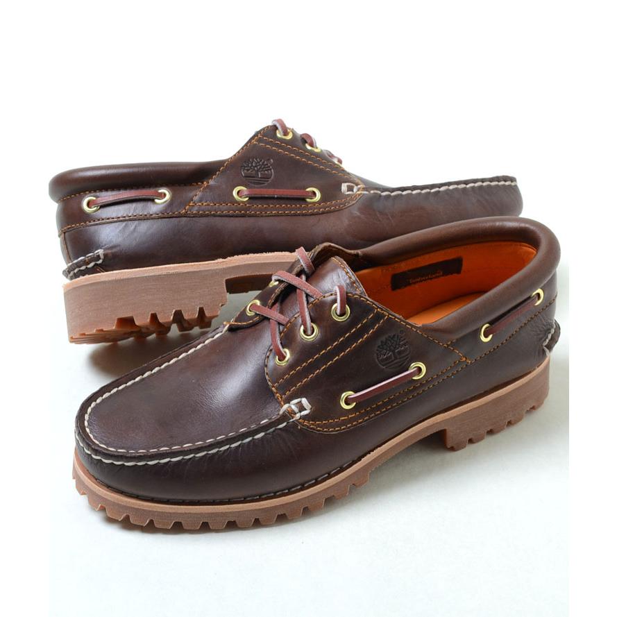 Timberland モカシン ダークブラウン レザー 26cm 8 3eye