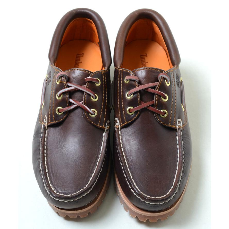 Timberland 3eye ダークブラウン レザー モカシン Timberland 3EYE スリーアイ ダークブラウン モカシン - メルカリ