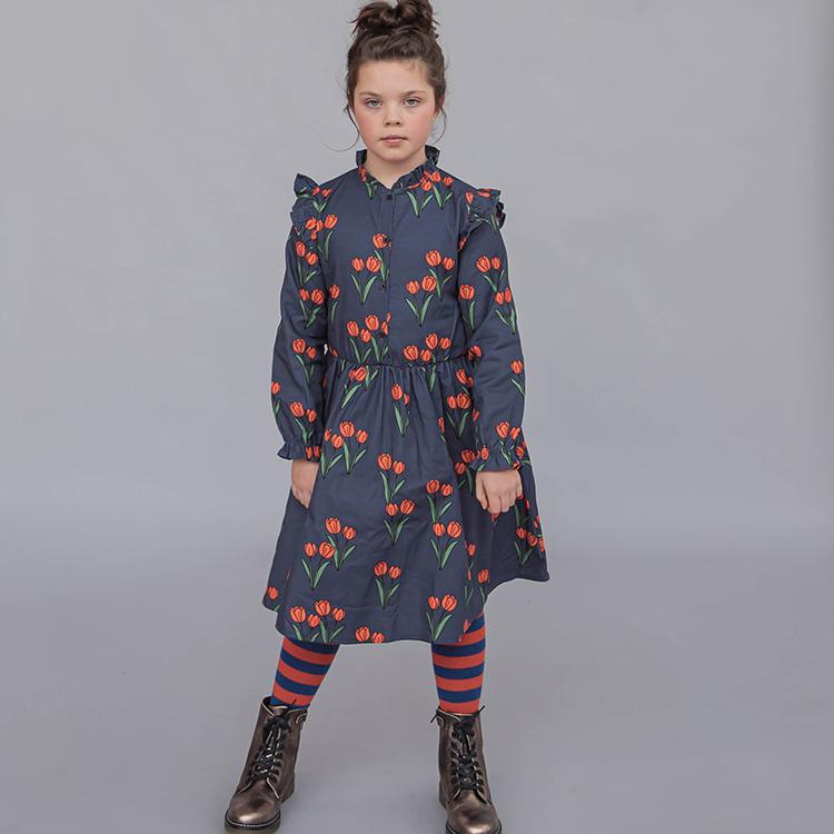 CarlijnQ カーラインク ワンピース tulips - girls blouse dress KIDS