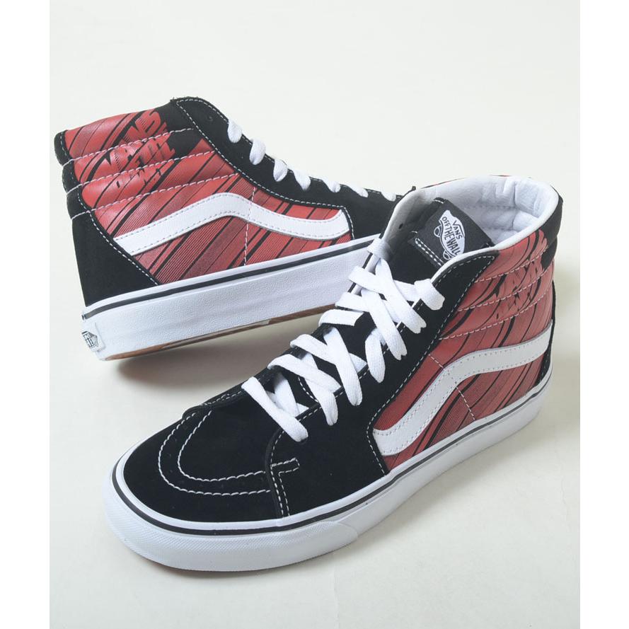 VANS SK8-HI ヴァンズ バンズ スケートハイ ブラック×レッド VANS SK8-HI ヴァンズ バンズ スケートハイ ブラック×レッド