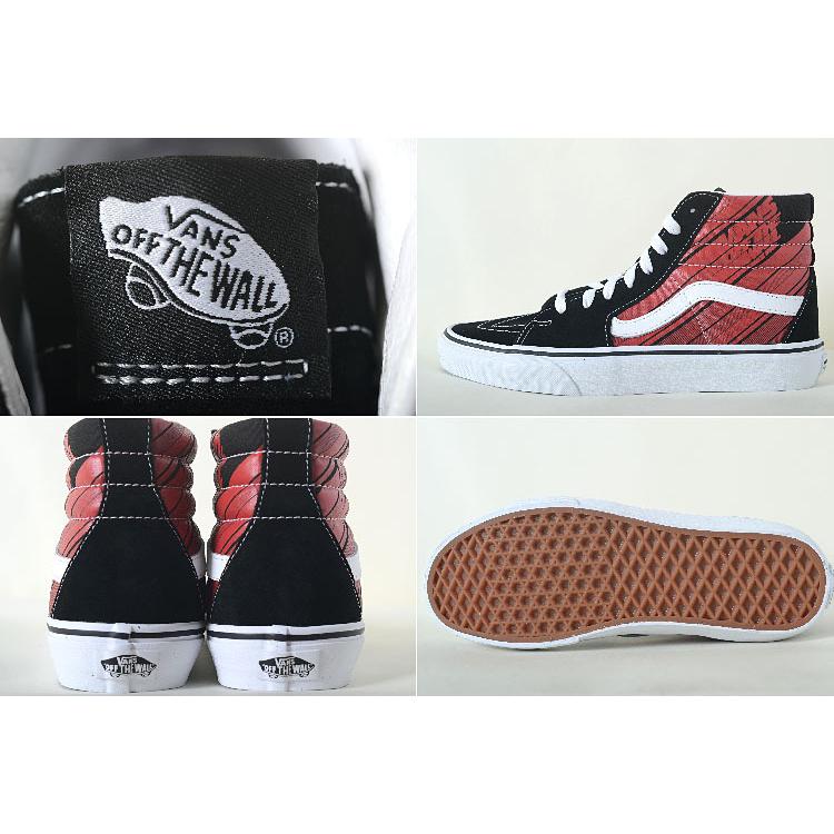 VANS SK8-HI ヴァンズ バンズ スケートハイ ブラック×レッド VANS SK8-HI ヴァンズ バンズ スケートハイ ブラック×レッド