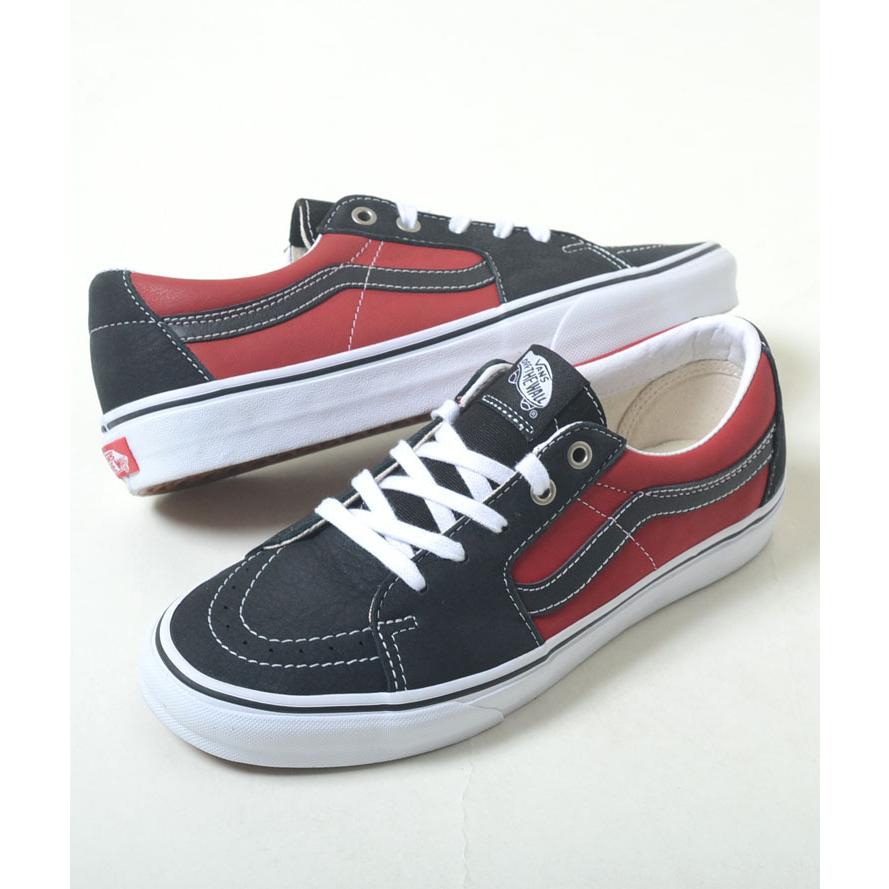 VANS（ヴァンズ） VANS SK8-LOW バンズ スケート ロー ブラック×レッド