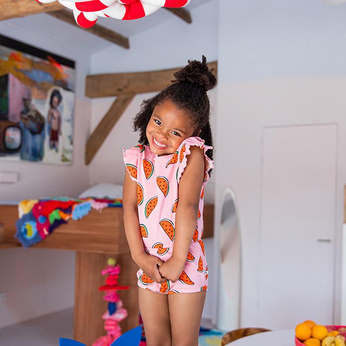 カリンカ　ロンパース CarlijnQ カーラインク ノースリーブ ロンパース すいか柄