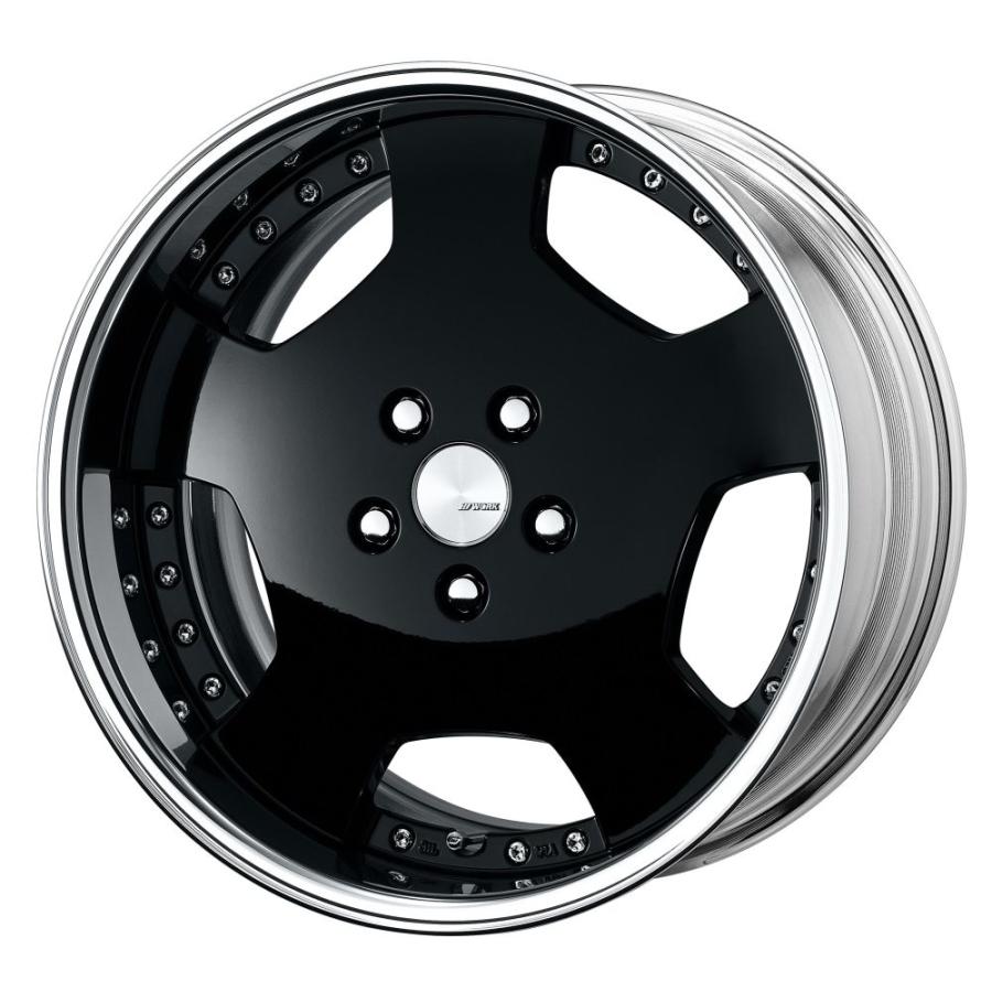 WORK ランベック LDZ 18インチ×8.5J 5-114.3 FRリム ワーク ホイール 1