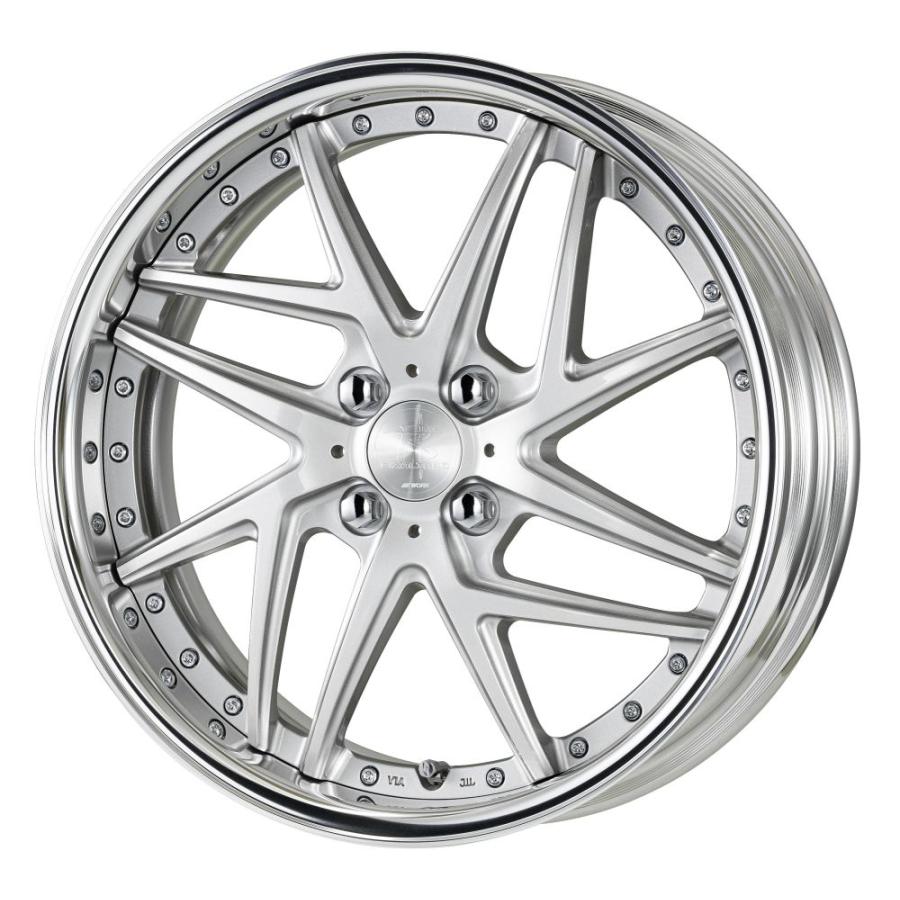WORK リザルタード メッシュ2 16インチ×5.5J 4-100 FRリム ワーク 