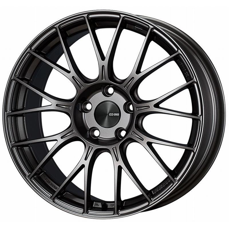 【美品】エンケイPFM1 18×8J OS45 114.3 5H 2本セット② ENKEI（エンケイ） パフォーマンスライン PFM1 18インチ×8J +45 5H