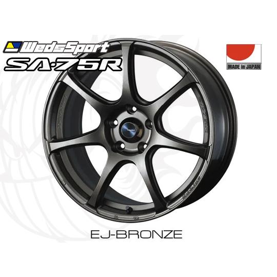 WedsSport SA-75R EJ-BRO F 18インチ×7.5J +45 5H-114.3 φ73 ウェッズ