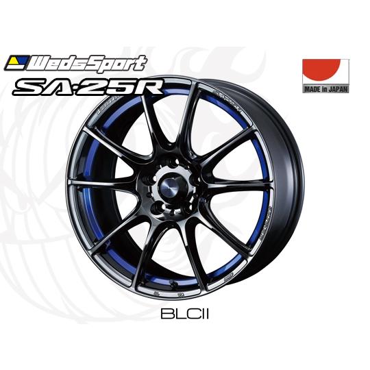 WedsSport SA-25R BLC2 FF 18インチ×7J +47 5H-114.3 φ73 ウェッズ