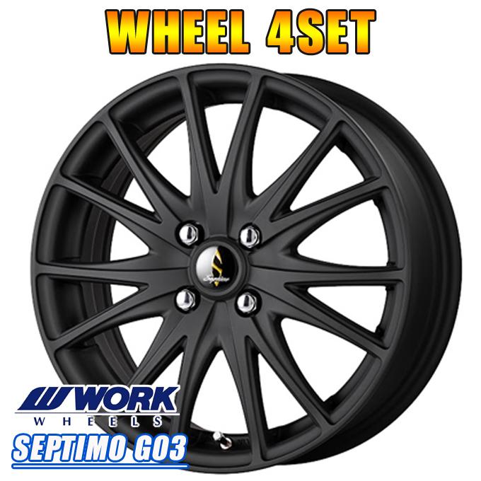 ホイールセット ワーク セプティモ G03 18インチ×7J 5-114 +55 M  