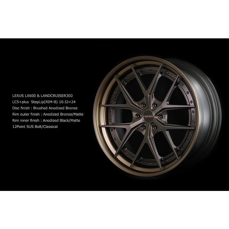 ハイパーフォージド LC5 プラス 24インチ×11J 6-139.7 ステップ HYPER 