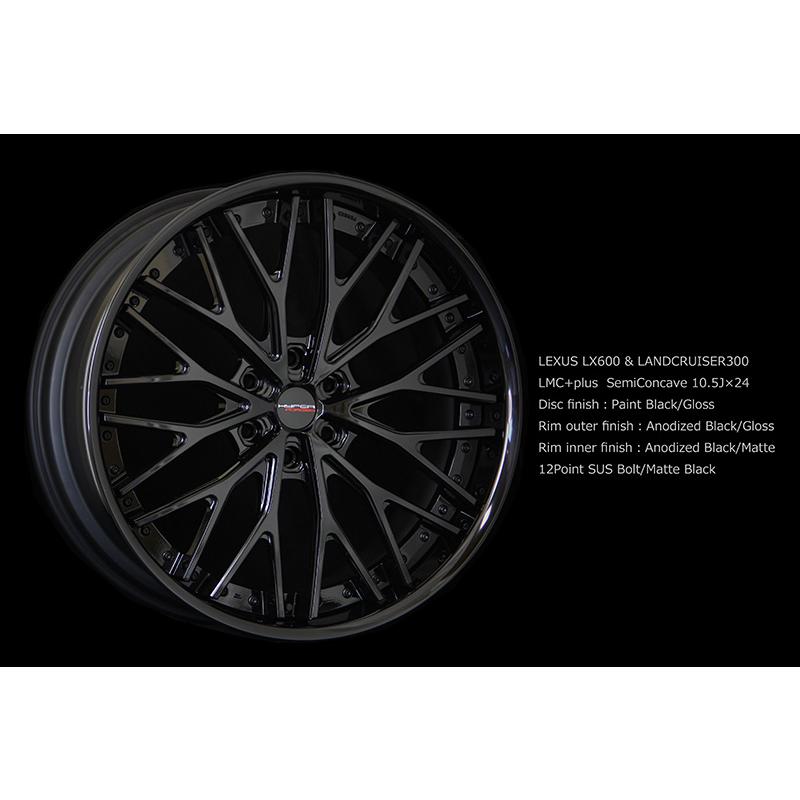 16インチ アルミホイル（スタッドレス用にも） ハイパーフォージド LMC プラス 24インチ×10.5J 6-139.7 Sコンケイブ