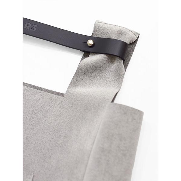gray suede bag