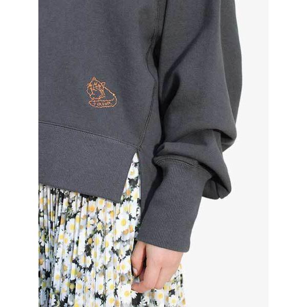 ファーファー Furfur ワンポイントスウェット フリーサイズ グレー レディース トップス 刺繍 One Point Emb Sw Gray in Rl Rwct47 Bags Groove 通販 Yahoo ショッピング