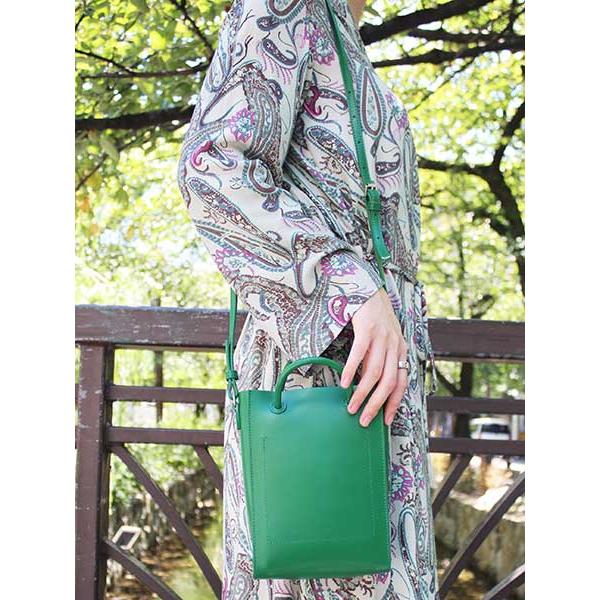 Yahki ヤーキ 2way レザーショルダーバッグ グリーン レディース ハンドバッグ ミニバッグ Hand Shoulder Bag Green Lady S Yh 343 in Rl Yh 343g Bags Groove 通販 Yahoo ショッピング