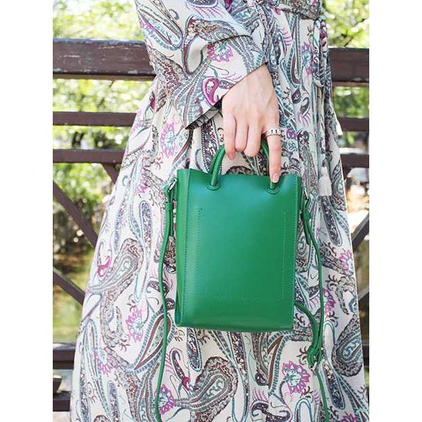 Yahki ヤーキ 2way レザーショルダーバッグ グリーン レディース ハンドバッグ ミニバッグ Hand Shoulder Bag Green Lady S Yh 343 in Rl Yh 343g Bags Groove 通販 Yahoo ショッピング